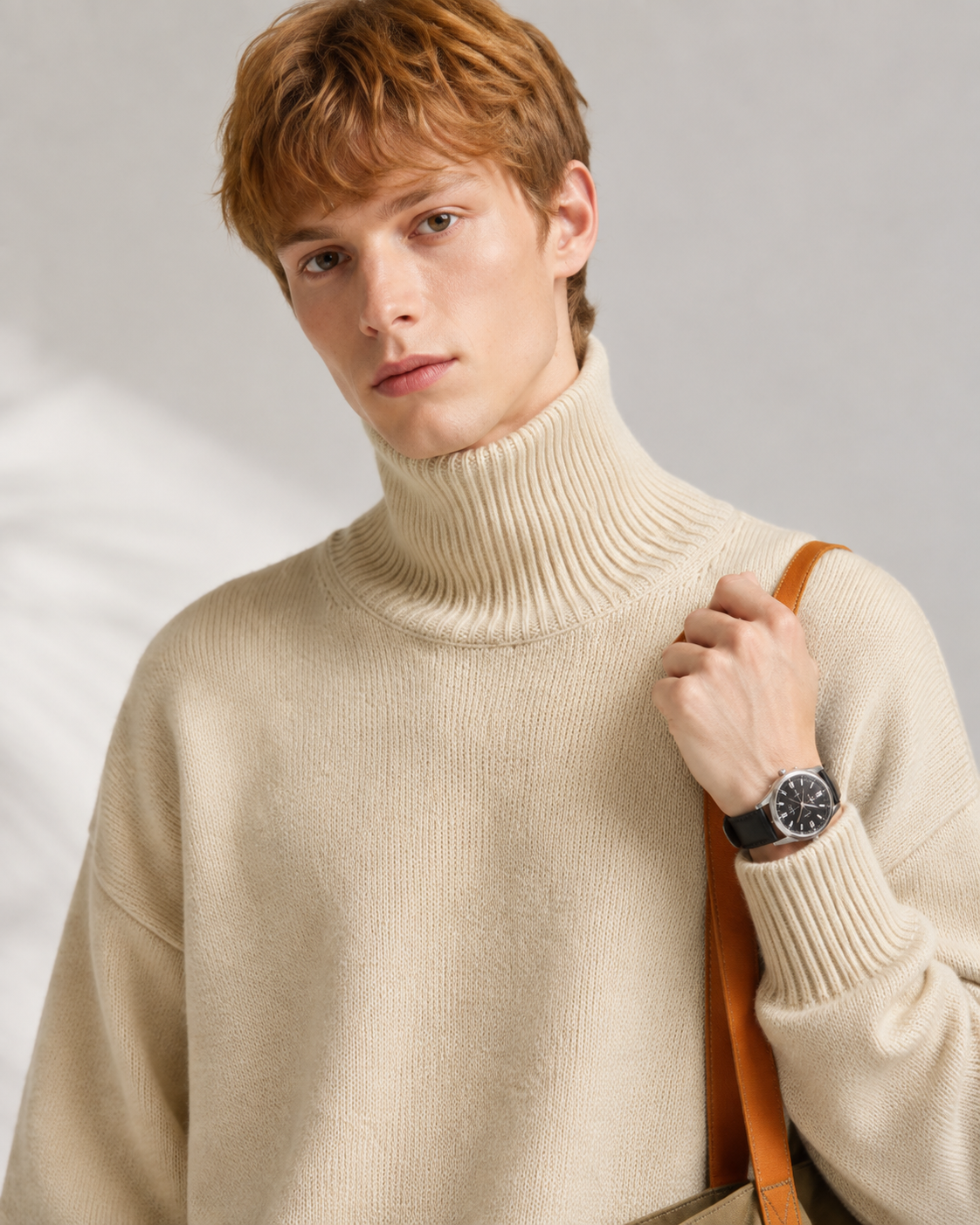 Men’s 100% Cashmere Turtleneck Sweater