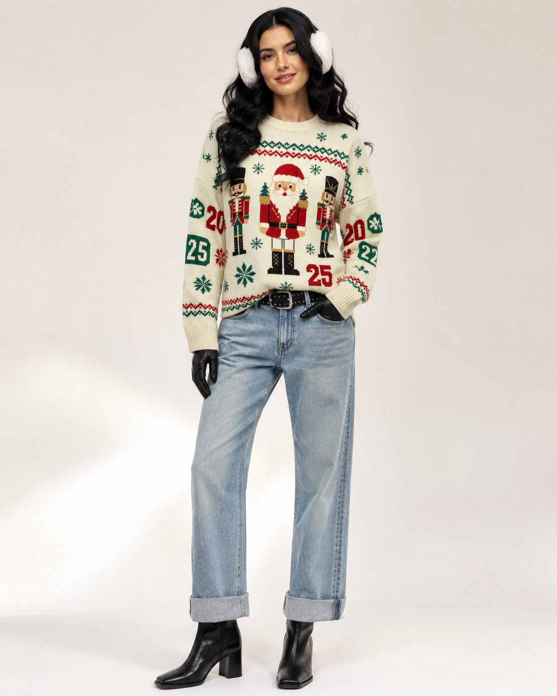 Unisex Christmas Wool Blend Sweater