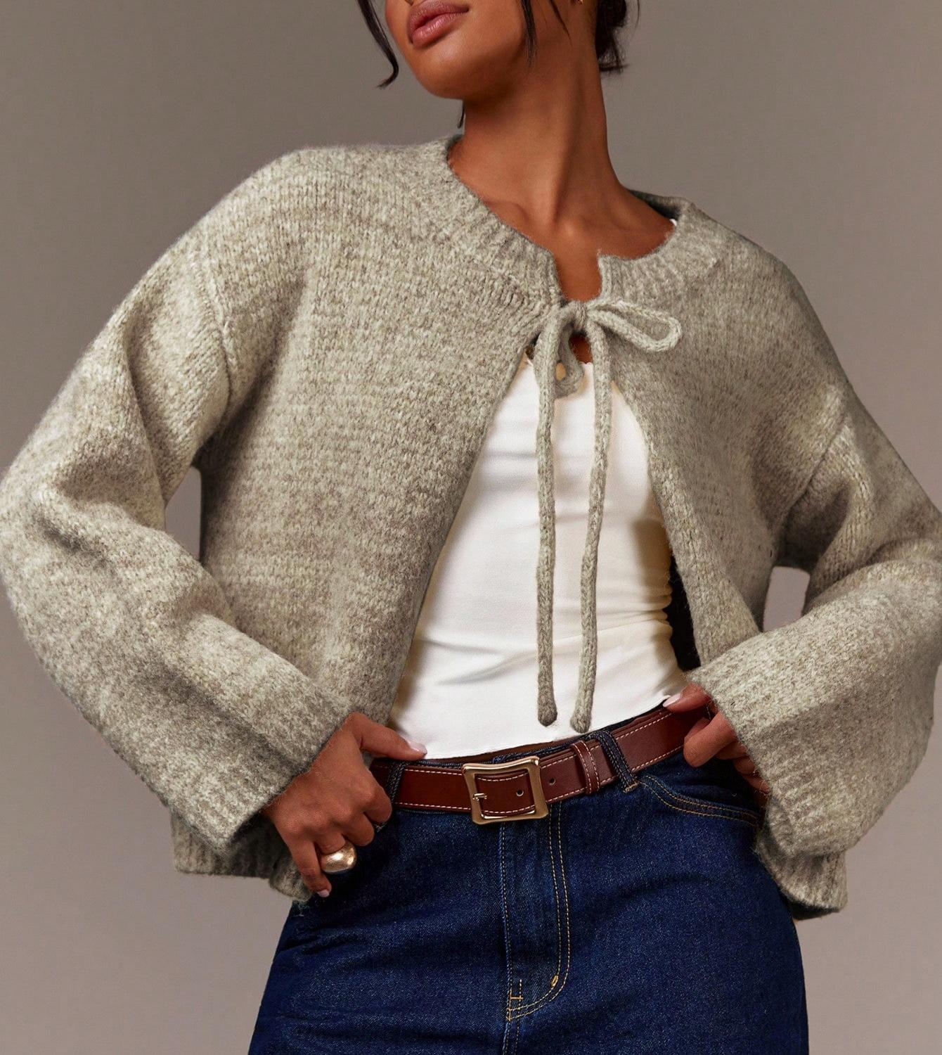 Women’s Wool Blend Bow Knit Sweater