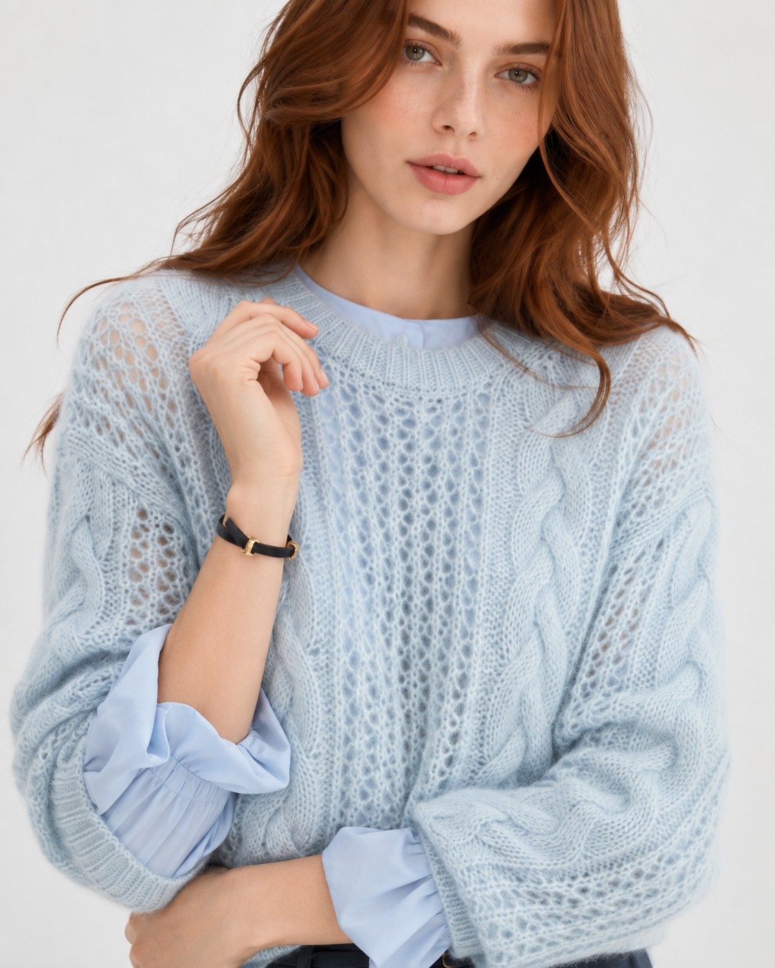 Women’s Mohair Wool Blend Knit Sweater