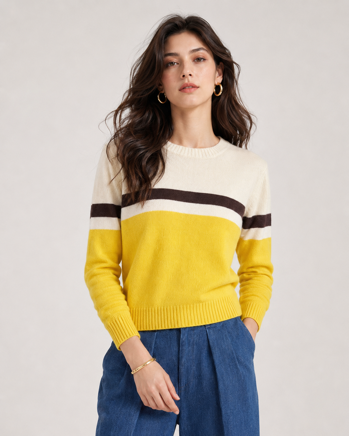 Women’s French Old Money Style Wool Blend Sweater
