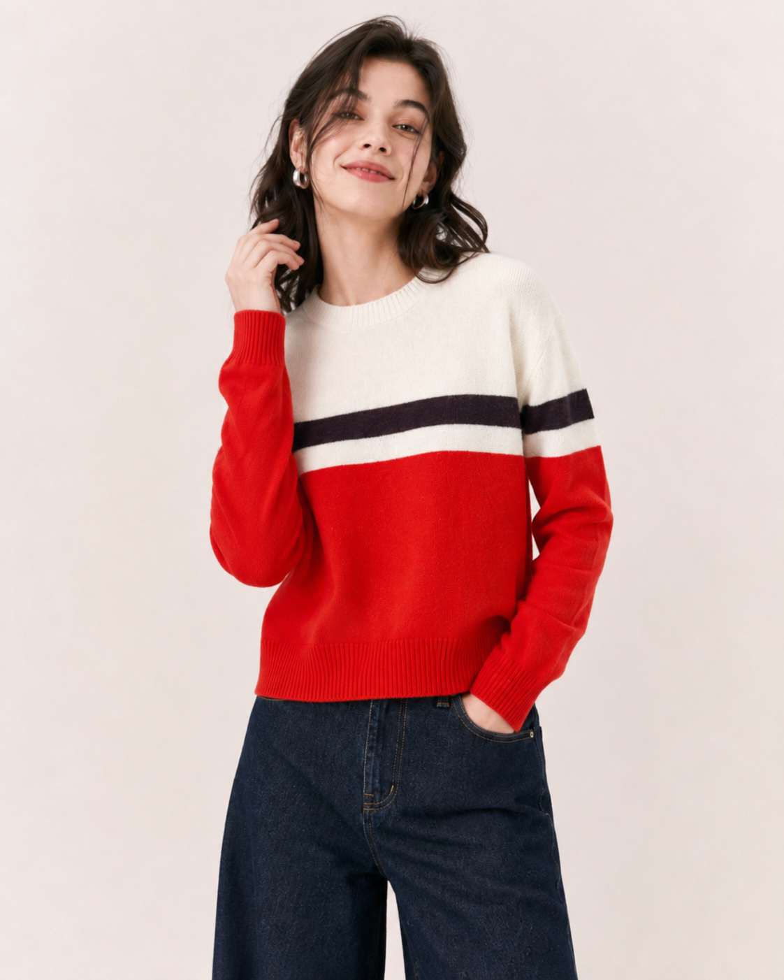 Women’s French Old Money Style Wool Blend Sweater