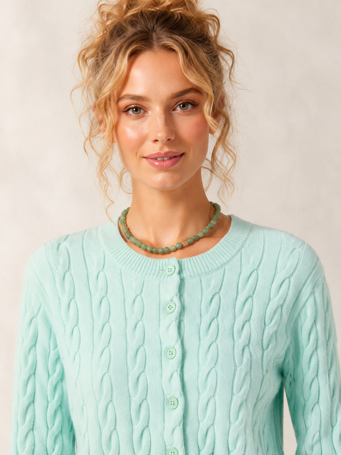 Women’s  Cable Knit Cardigan Sweater