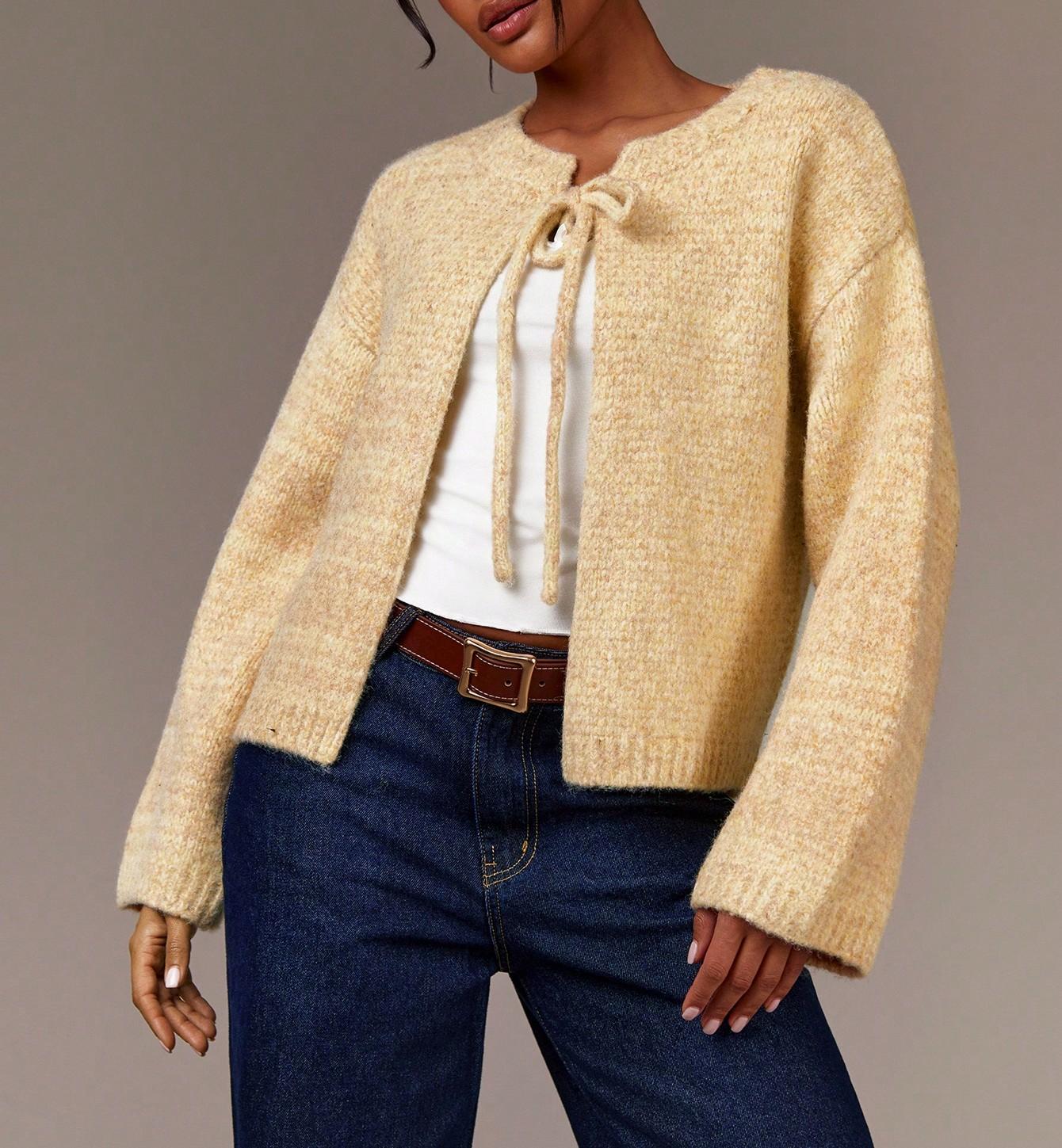 Women’s Wool Blend Bow Knit Sweater