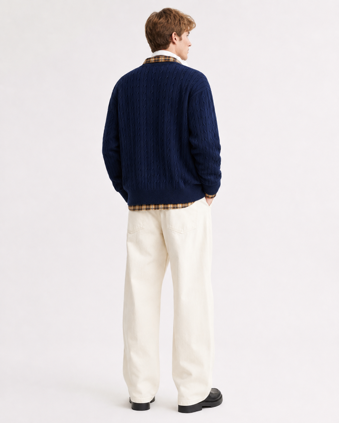 Unisex Cable Knit Cardigan Sweater Vintage Chunky Knit Coats
