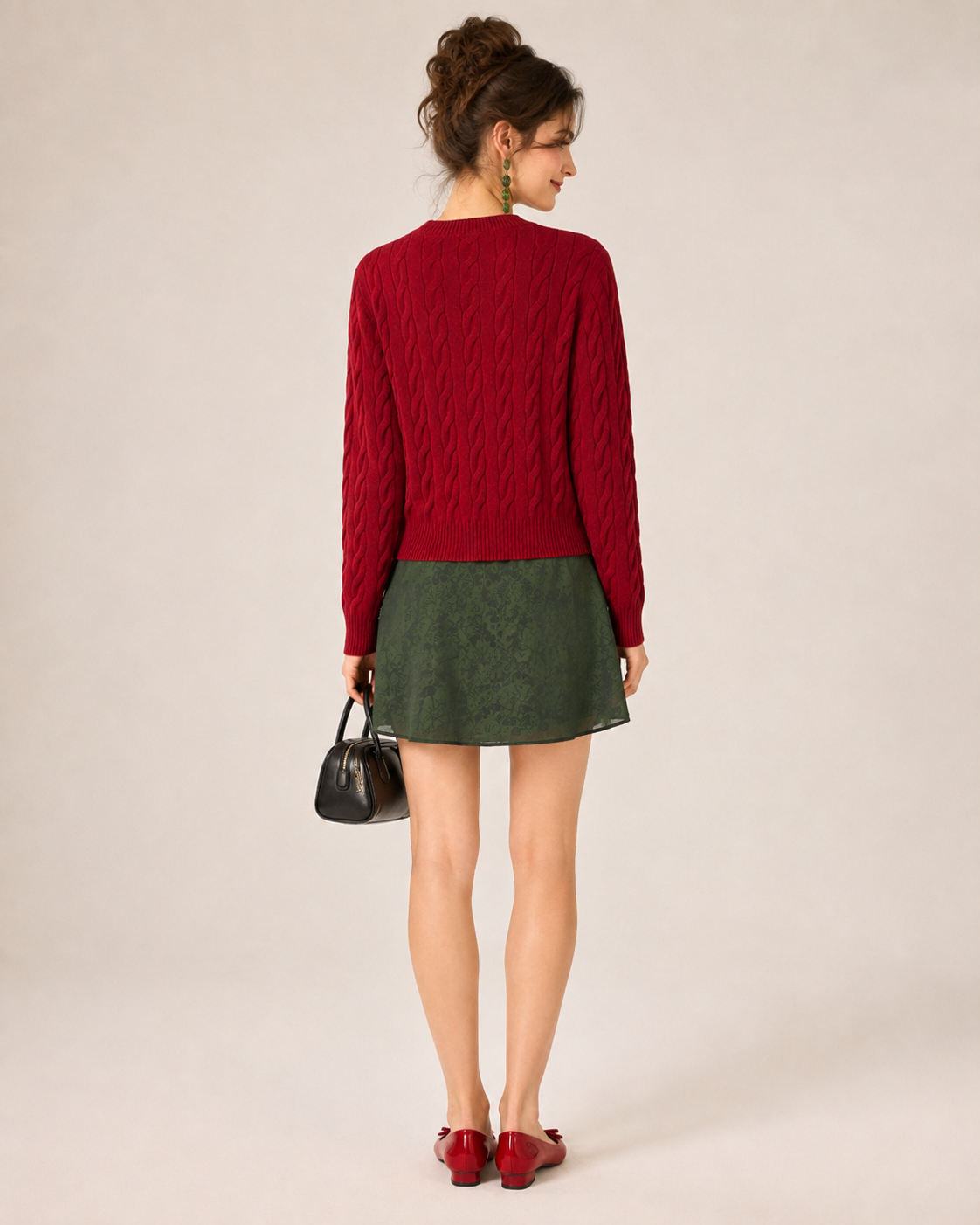 Women’s  Cable Knit Cardigan Sweater