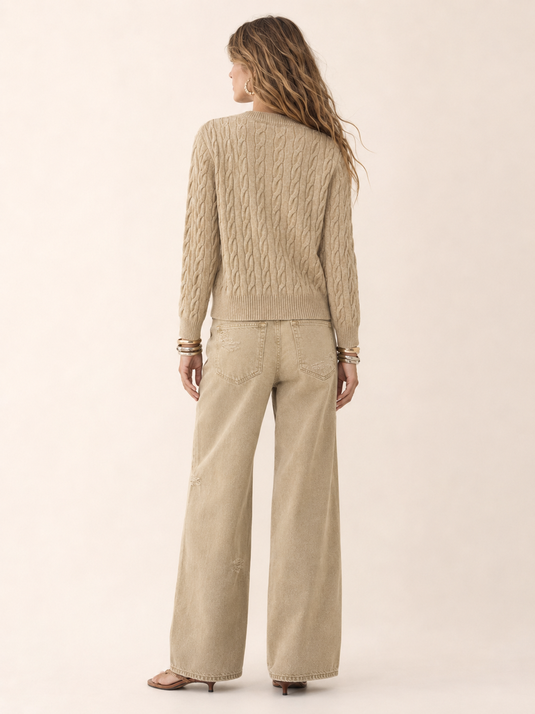 Women’s  Cable Knit Cardigan Sweater