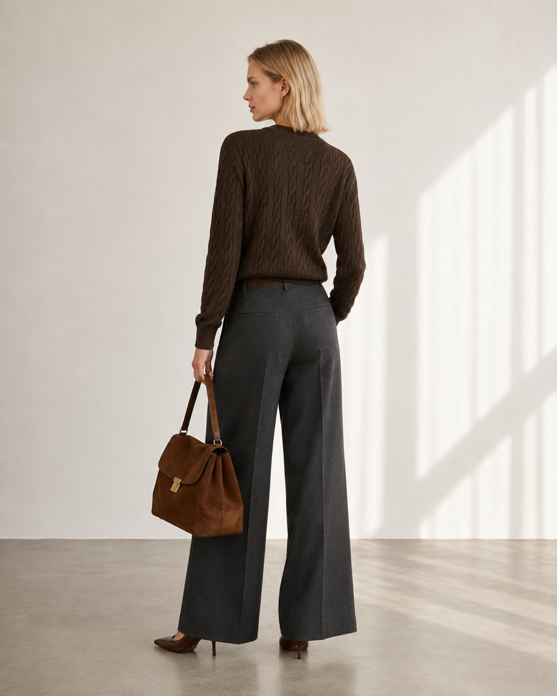 Women’s  Cable Knit Cardigan Sweater