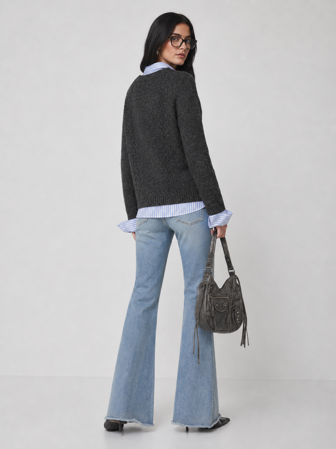 Women’s French Style Wool Blend Knit Sweater