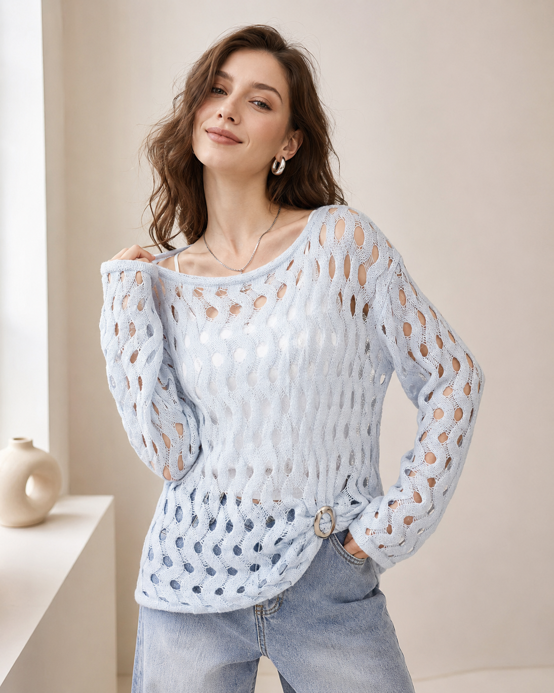 Women’s French Style Wool Mohair Knitwear