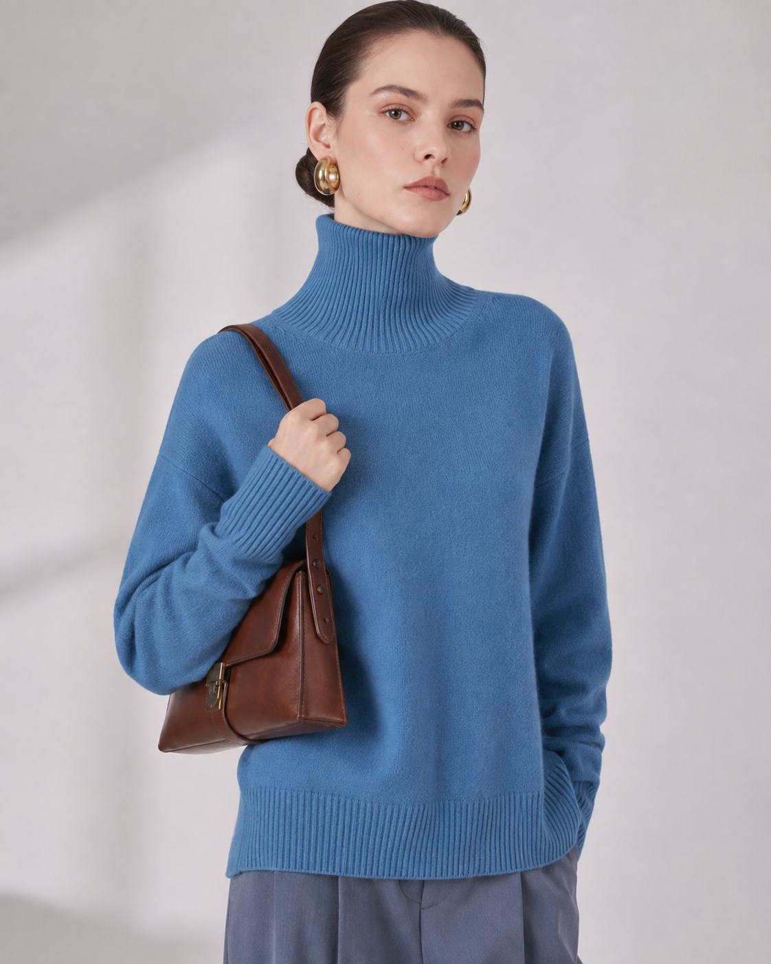 Women’s 100% Cashmere Turtleneck Sweater