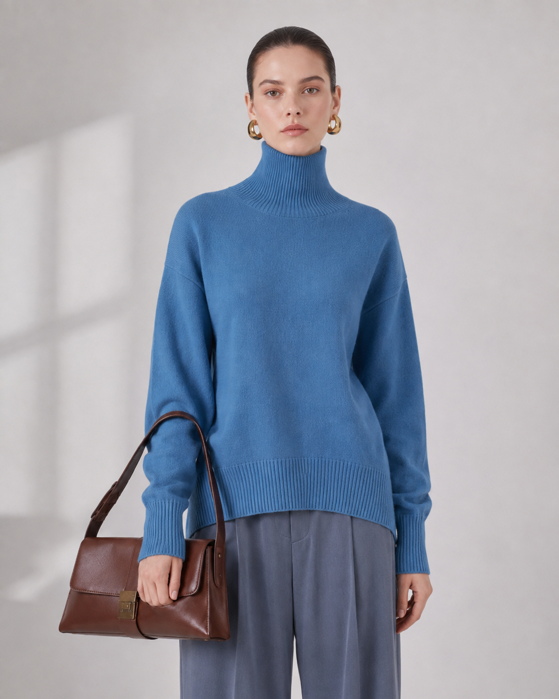 Women’s 100% Cashmere Turtleneck Sweater