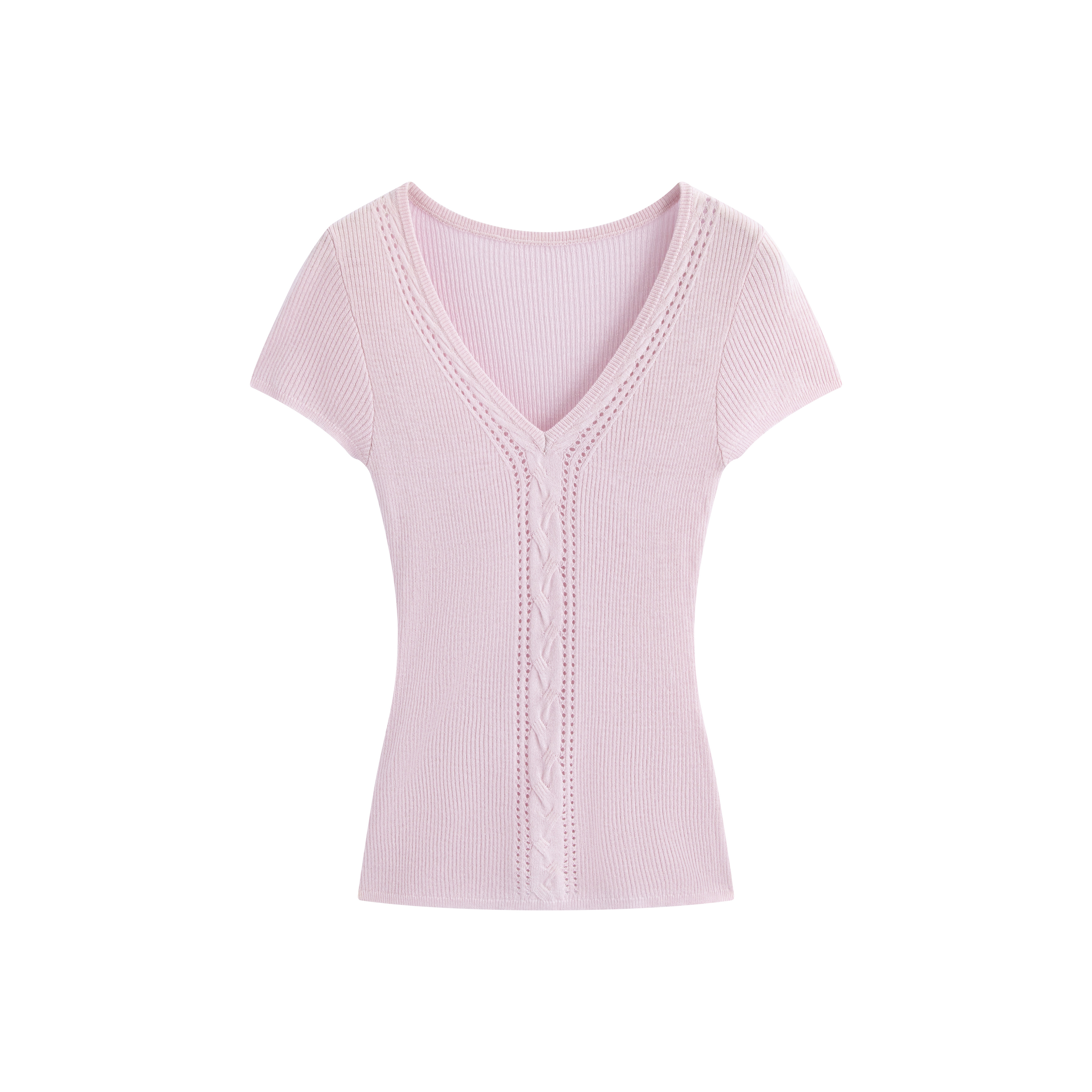 Women’s Lace Knit Short Sleeve Top