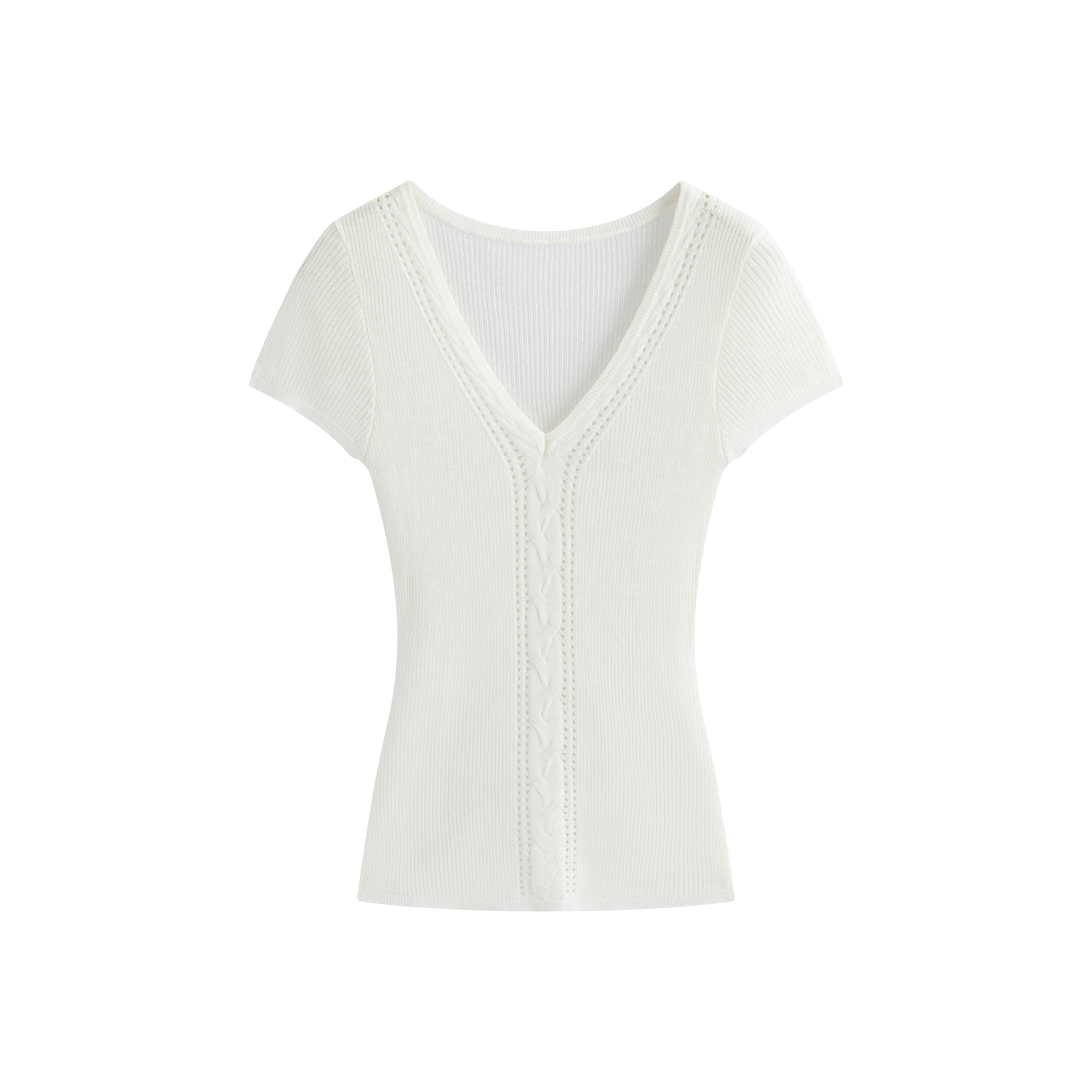 Women’s Lace Knit Short Sleeve Top