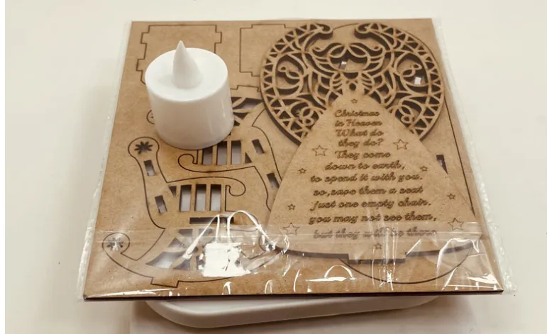 Christmas Remembrance Candle Ornament To Remember Loved Ones