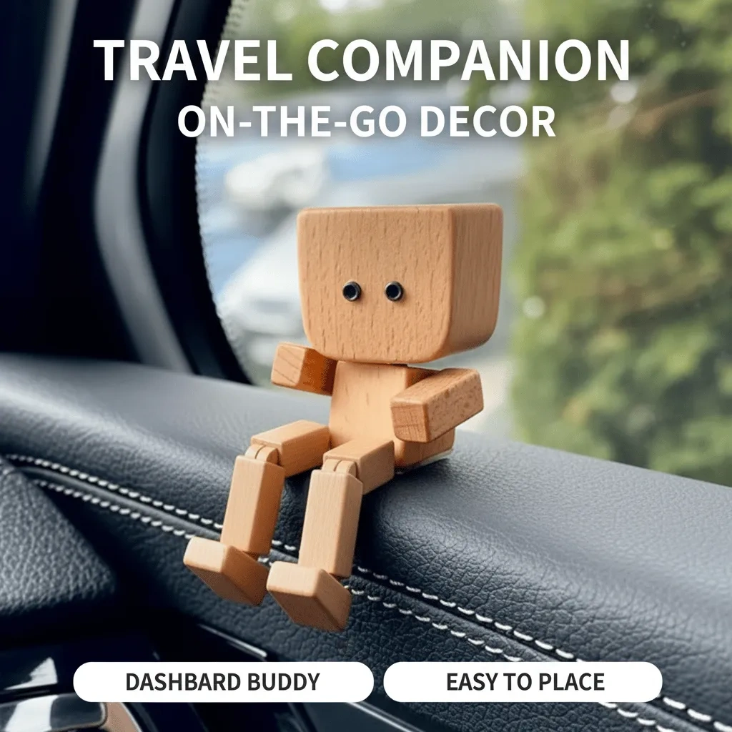 ❤🎁Shaking Feet Wooden Figure with 12PCS Magnetic Expressions