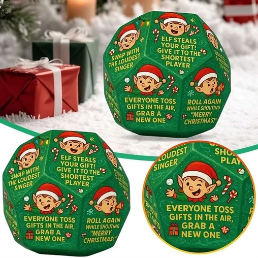 🎁💥Hilarious Christmas Gift Exchange Party Game Dice🎲