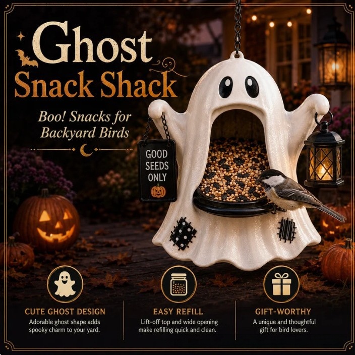 Halloween bird feeder – Gothic Outdoor Garden Hanging Decor, Unique Autumn Festival Gift for Bird Lovers 🎃✨✨