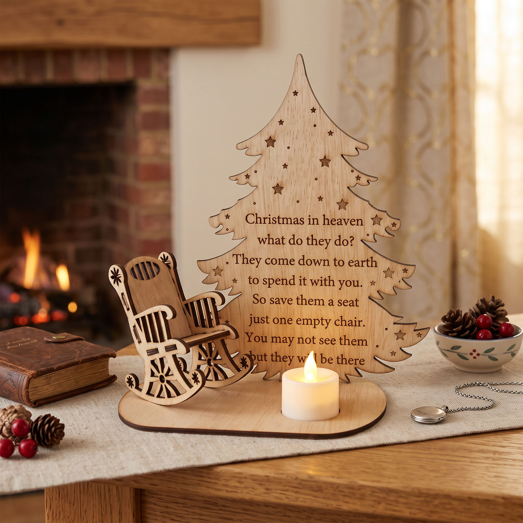 Christmas Remembrance Candle Ornament To Remember Loved Ones