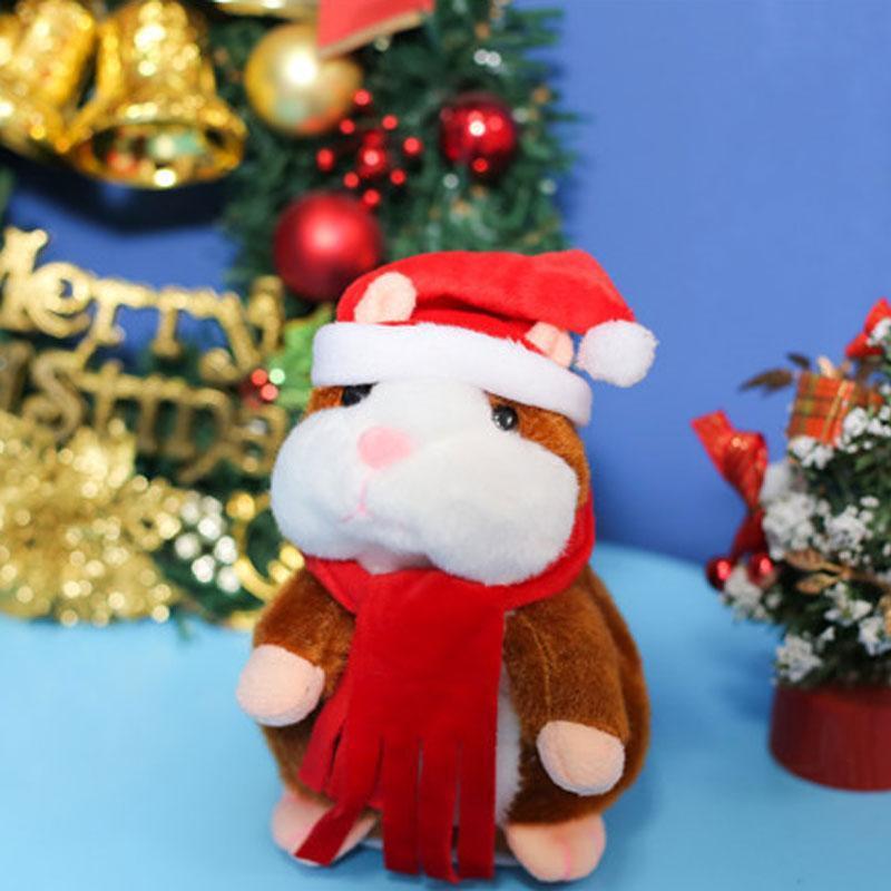  ✨Funny Talking Hamster Plush Toy🐹– Repeats Everything You Say, Auto Head Shaking & Touch Response – Hilarious Interactive Gift for Kids, Pets & Adults 🎁