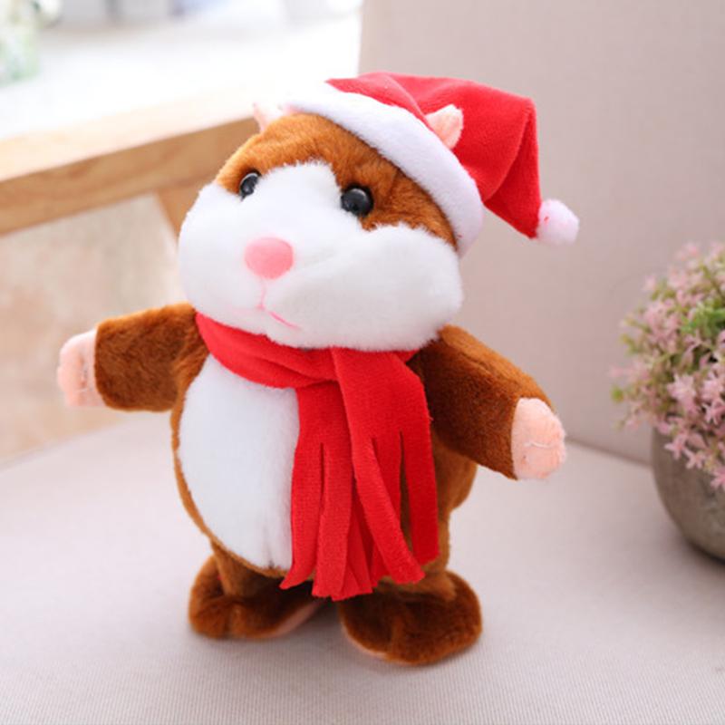  ✨Funny Talking Hamster Plush Toy🐹– Repeats Everything You Say, Auto Head Shaking & Touch Response – Hilarious Interactive Gift for Kids, Pets & Adults 🎁