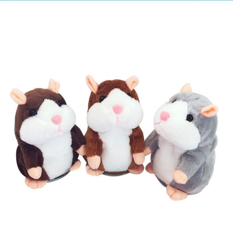  ✨Funny Talking Hamster Plush Toy🐹– Repeats Everything You Say, Auto Head Shaking & Touch Response – Hilarious Interactive Gift for Kids, Pets & Adults 🎁