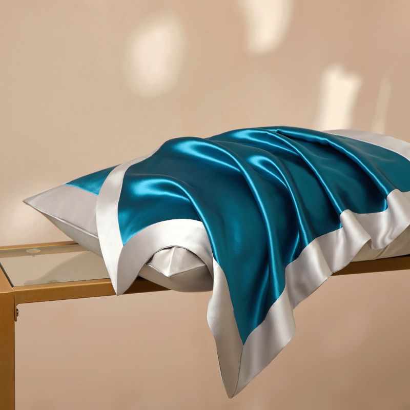 Premium 40 Momme Mulberry Silk Pillowcase | 100% Heavyweight Cooling Silk for Hair & Skin