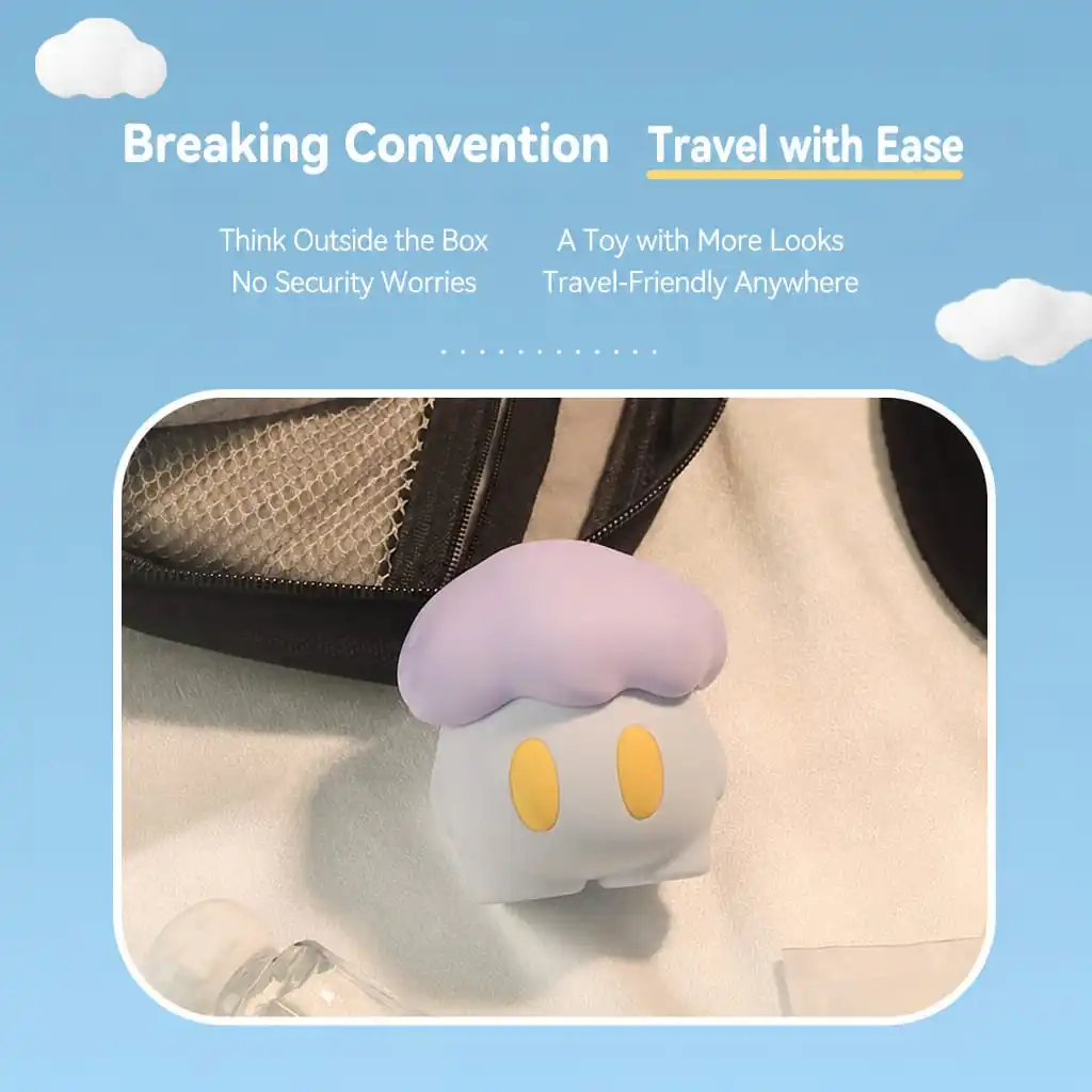 Cloudy Smart Vibrator Travel-Friendly Design