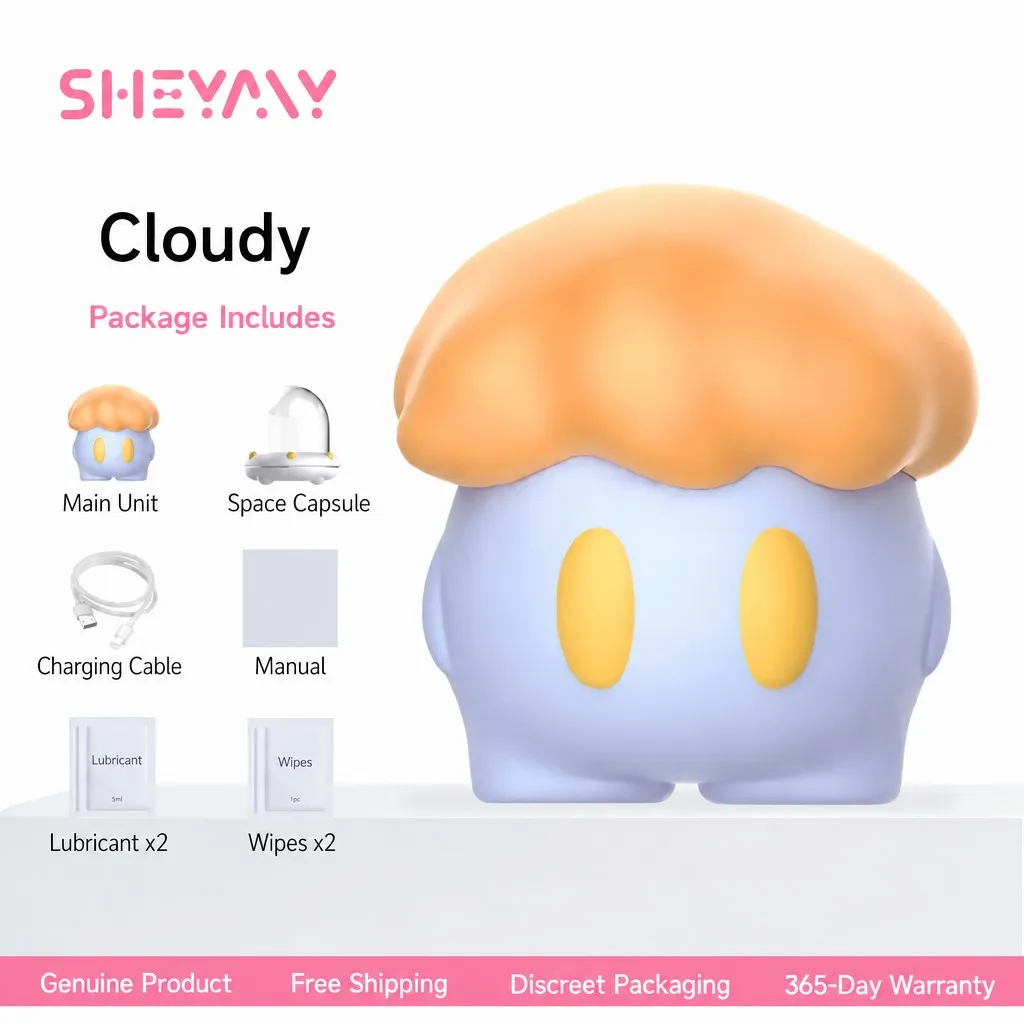 Cloudy Smart Vibrator Orange Package Includes