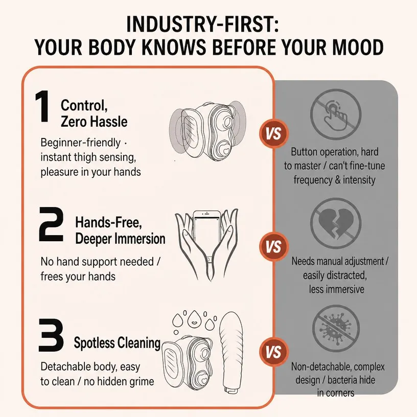 Automated Thrusting Vibrator Hands-Free Features