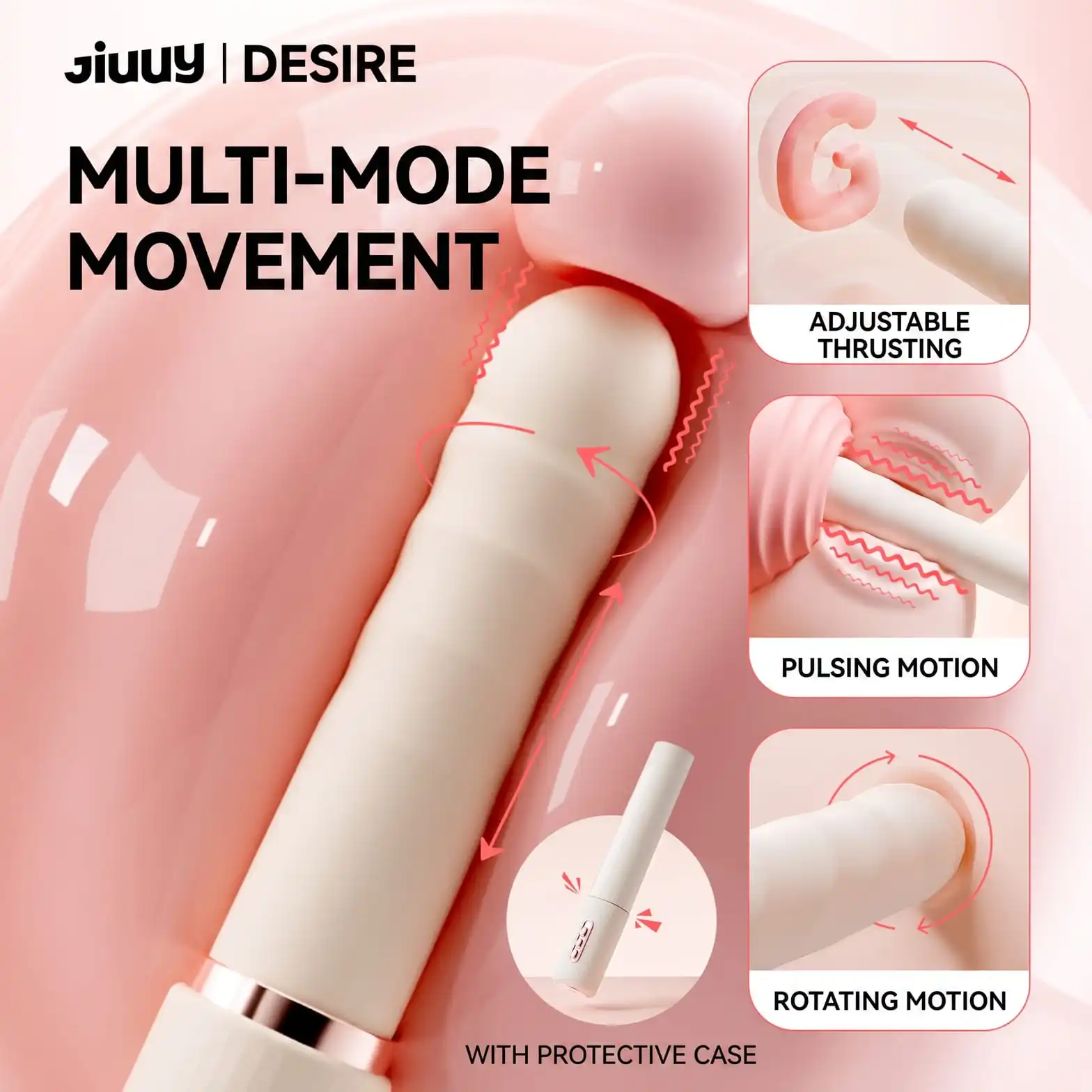 JIUUY Thrusting Vibrator Multi-Mode Movement
