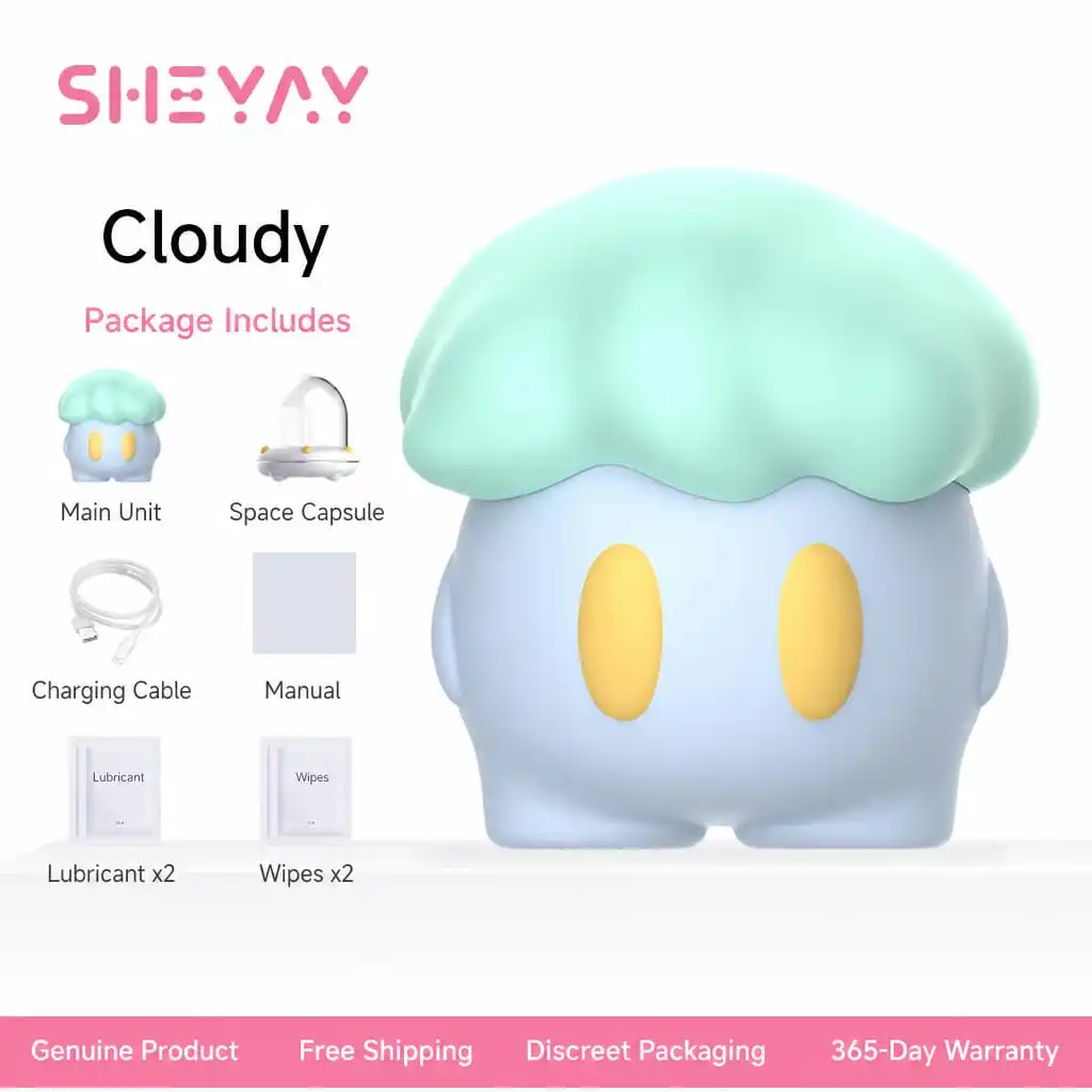 Cloudy Smart Vibrator Green Package Includes