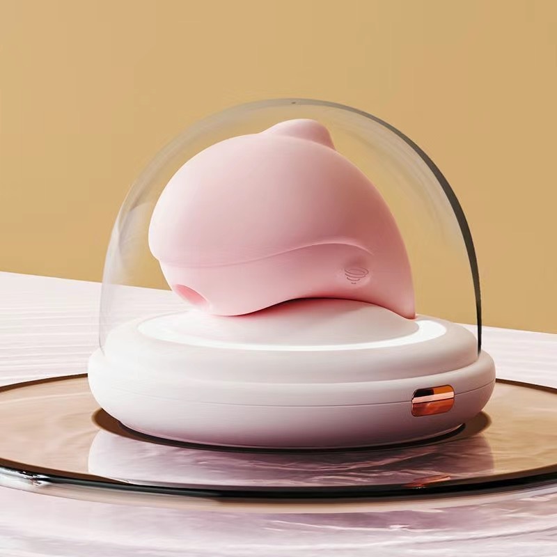The Dolphin Suction Vibrator Pink
