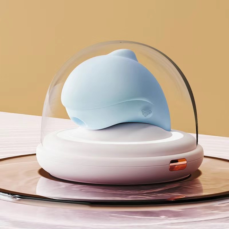 The Dolphin Suction Vibrator Blue