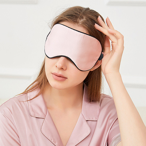 Premium 19 Momme Printed Silk Sleep Mask | Dual-Sided 100% Mulberry Silk Blackout Travel Eye Mask