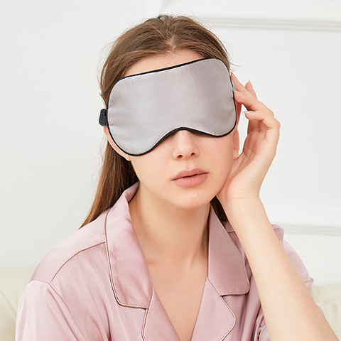 Premium 19 Momme Printed Silk Sleep Mask | Dual-Sided 100% Mulberry Silk Blackout Travel Eye Mask