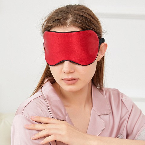 Premium 19 Momme Printed Silk Sleep Mask | Dual-Sided 100% Mulberry Silk Blackout Travel Eye Mask