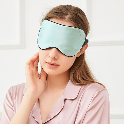 Premium 19 Momme Printed Silk Sleep Mask | Dual-Sided 100% Mulberry Silk Blackout Travel Eye Mask