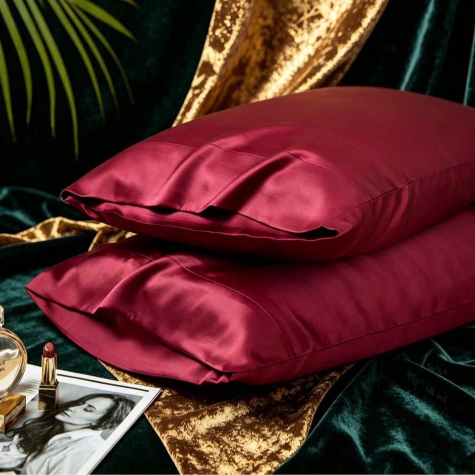 Ultra-Premium 40 Momme Mulberry Silk Pillowcase | 100% Double-Sided Heavyweight Silk for Beauty Sleep