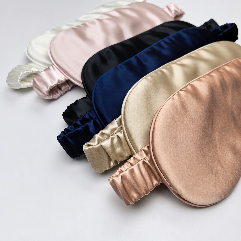 Premium 22 Momme 100% Mulberry Silk Sleep Mask | 6-Layer Total Blackout Anti-Aging Eye Mask