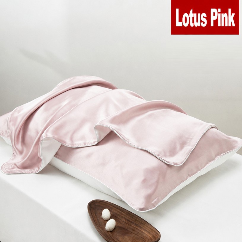 Premium 19 Momme Dual-Sided Pillowcase: 100% Mulberry Silk & Cooling Tencel