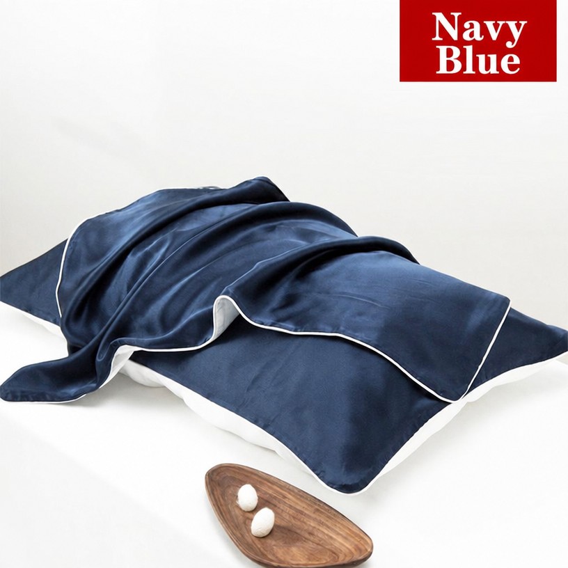 Premium 19 Momme Dual-Sided Pillowcase: 100% Mulberry Silk & Cooling Tencel