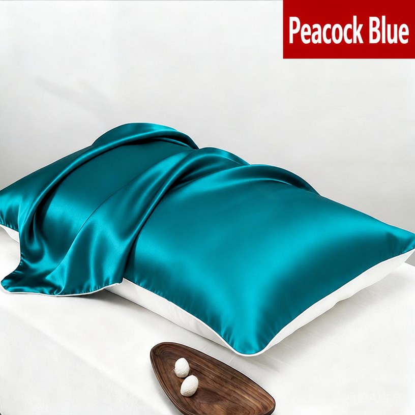 Premium 19 Momme Dual-Sided Pillowcase: 100% Mulberry Silk & Cooling Tencel