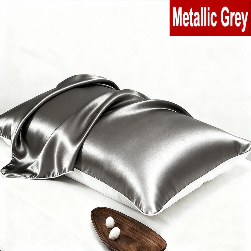 Premium 19 Momme Dual-Sided Pillowcase: 100% Mulberry Silk & Cooling Tencel