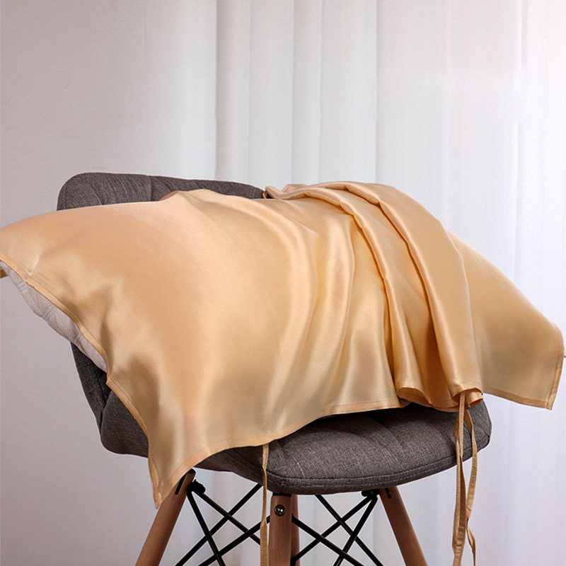 19 Momme 100% Mulberry Silk Pillow Slip with Adjustable Straps - Travel & Home Beauty Care