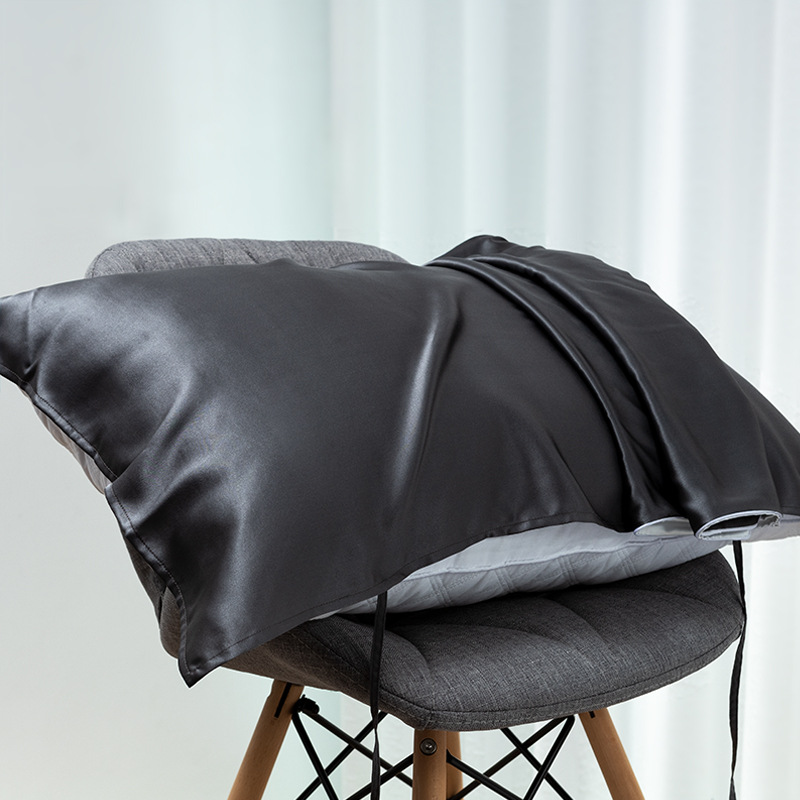 19 Momme 100% Mulberry Silk Pillow Slip with Adjustable Straps - Travel & Home Beauty Care