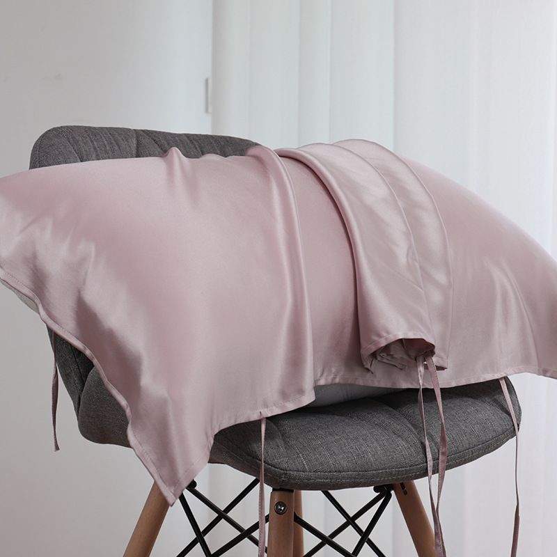 19 Momme 100% Mulberry Silk Pillow Slip with Adjustable Straps - Travel & Home Beauty Care