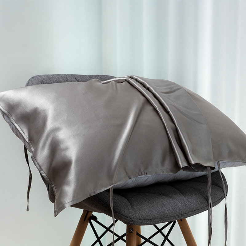 19 Momme 100% Mulberry Silk Pillow Slip with Adjustable Straps - Travel & Home Beauty Care