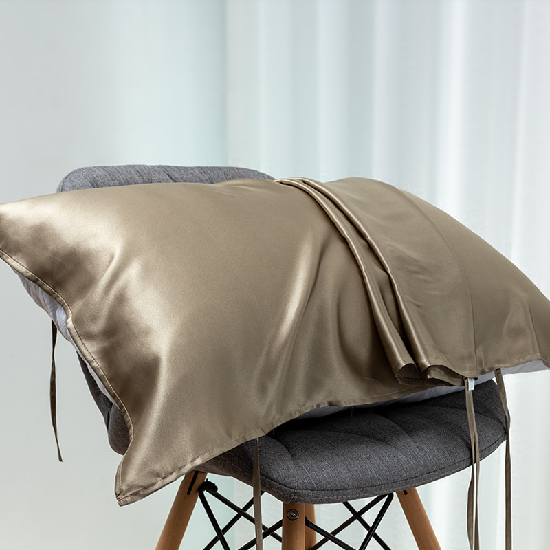 19 Momme 100% Mulberry Silk Pillow Slip with Adjustable Straps - Travel & Home Beauty Care