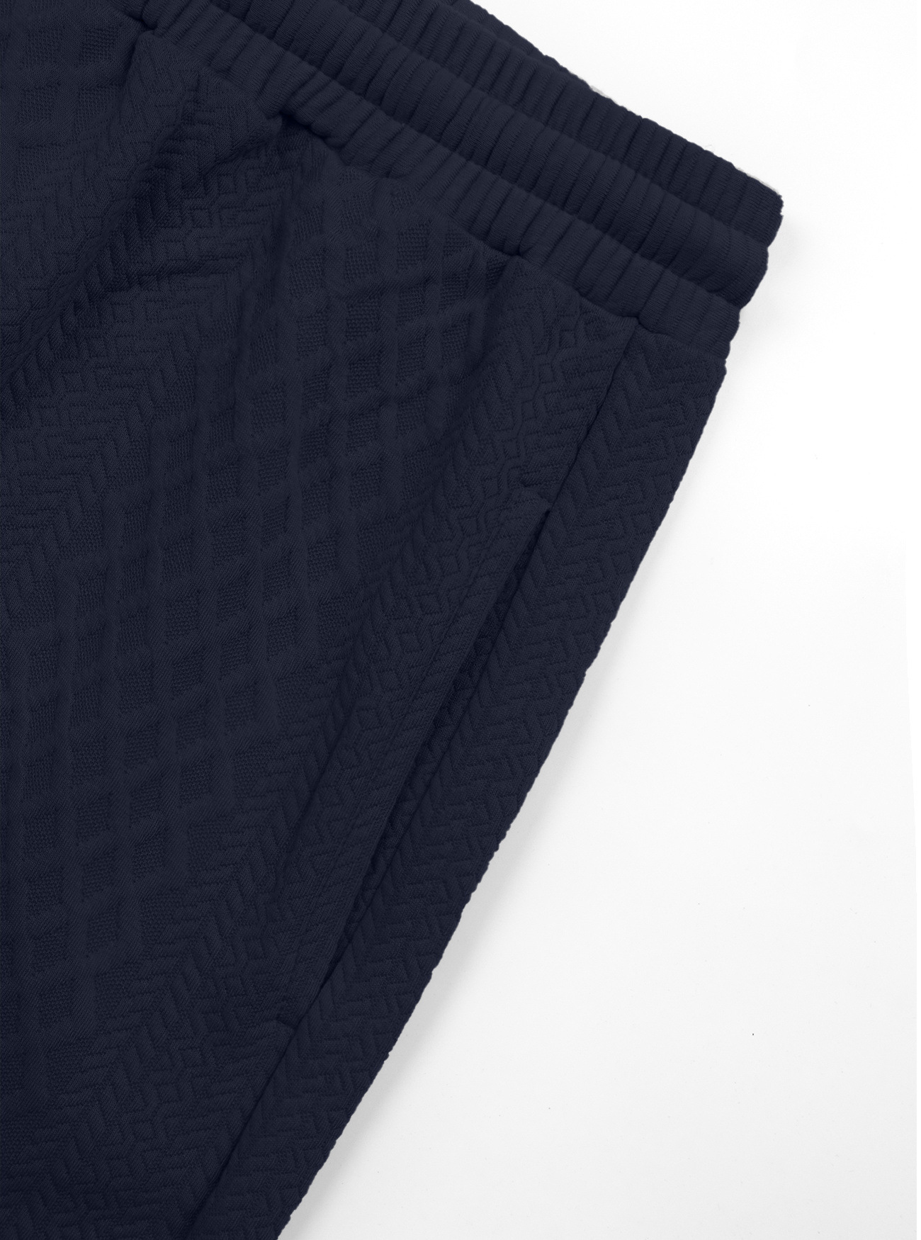 para hombre Relaxed de manga larga Jacquard sudadera con capucha & pantalón Set